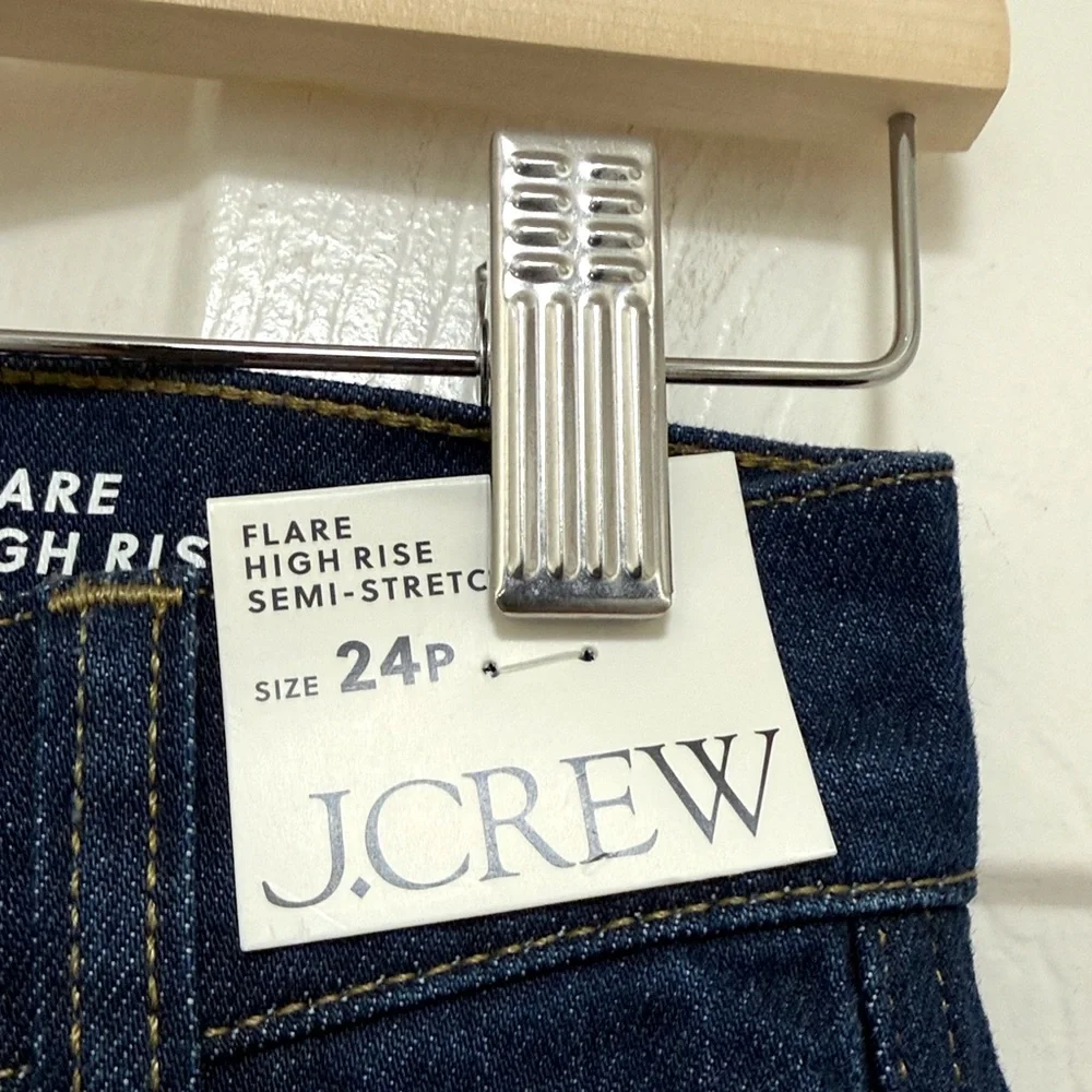 NWT J.Crew Petite New Vintage Flare Jean in Rinse Wash - Picture 8 of 11